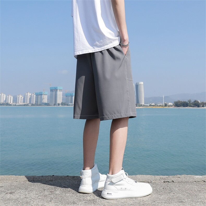 DK6729P28海景短裤男士2024新款夏季冰丝薄款潮牌ins宽松运动,男装休闲裤,星座510A-1