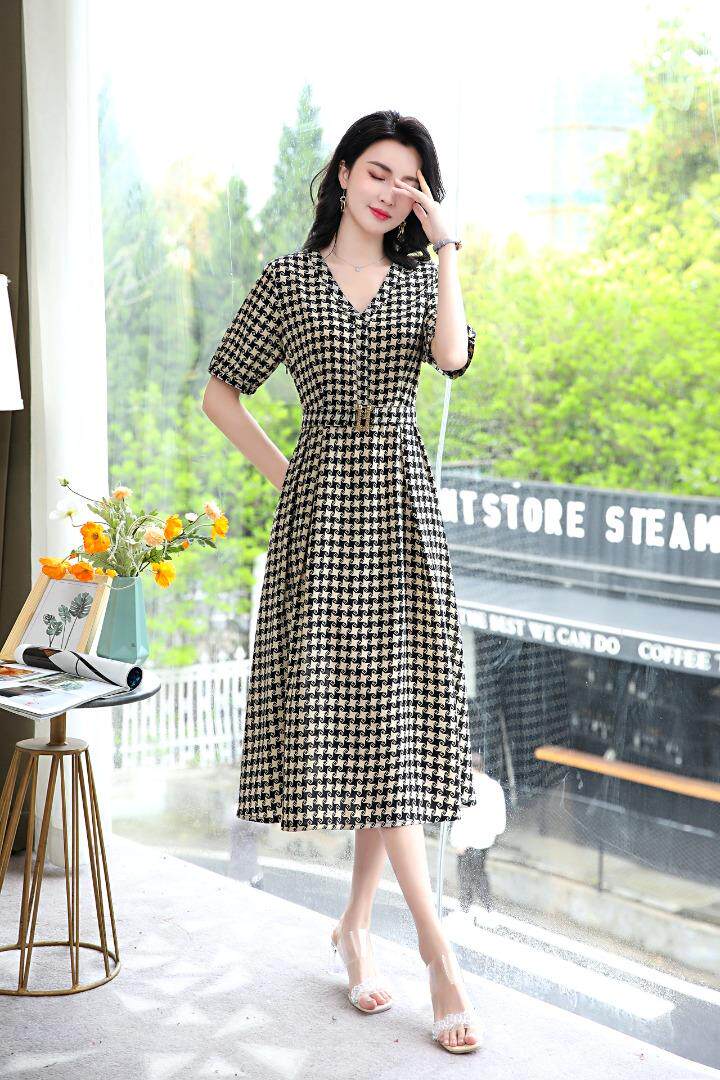 现货～新款连衣裙～气质款L到4XL，女装连衣裙，欧雅思丹尔