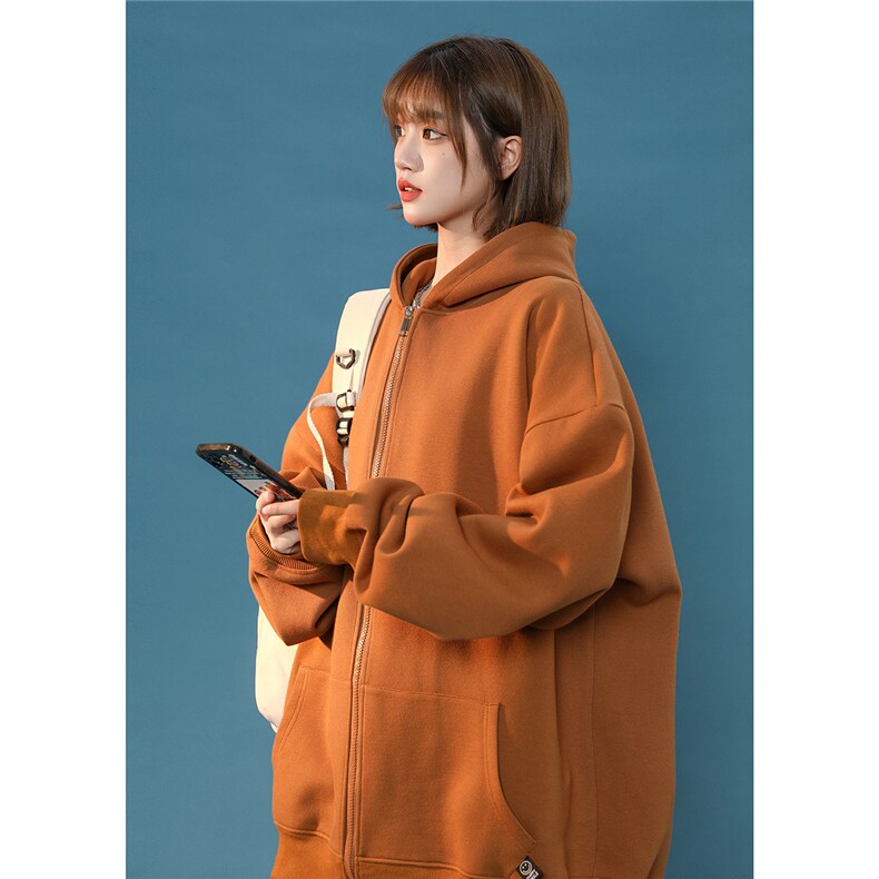 2025秋新抖音得物品质重磅420克男士纯色开衫卫衣WY801P78/控105,男装卫衣,电商A148-1