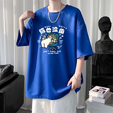 华夫格t恤男短袖男大码五分袖大皂风HT73403-P22，男装T恤，电商A040