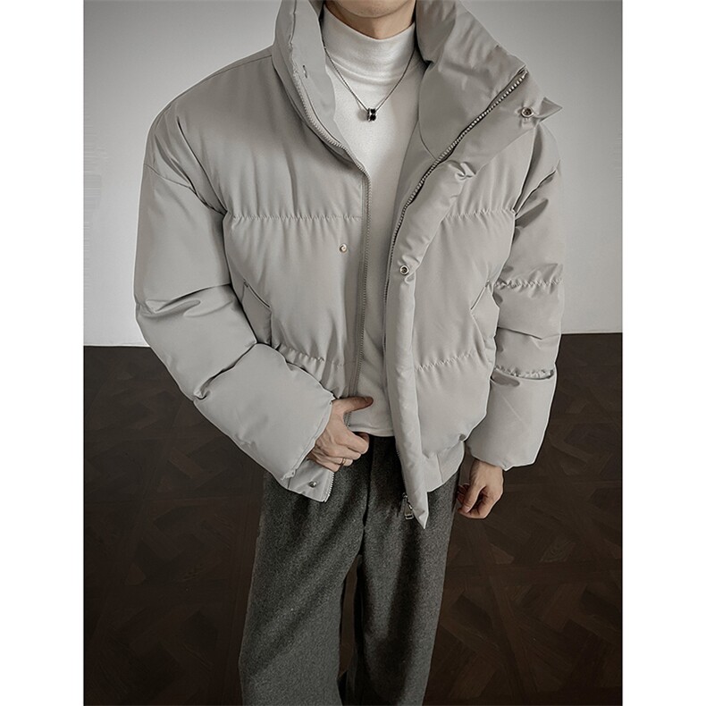 冬季clean纯色棉服潮流中性加厚短款棉衣HZ8816-特P68不议价,男装棉衣,星座610B-1