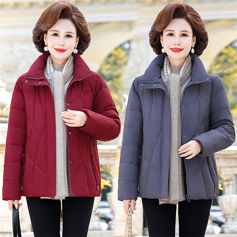 2026新款中老年人女装妈妈羽绒服时尚洋气加厚保暖冬装外套,男装羽绒服,电商B212（原钱塘6029）