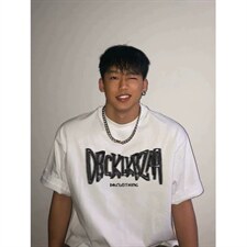 美式街头设计字母印花短袖T恤男夏潮流宽松百搭260g纯棉上衣，男装T恤，星座516A