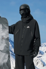 2025冬户外防水防风保暖男女中性风加绒加厚连帽滑雪服HF93-P185，男装棉衣，电商A001-1
