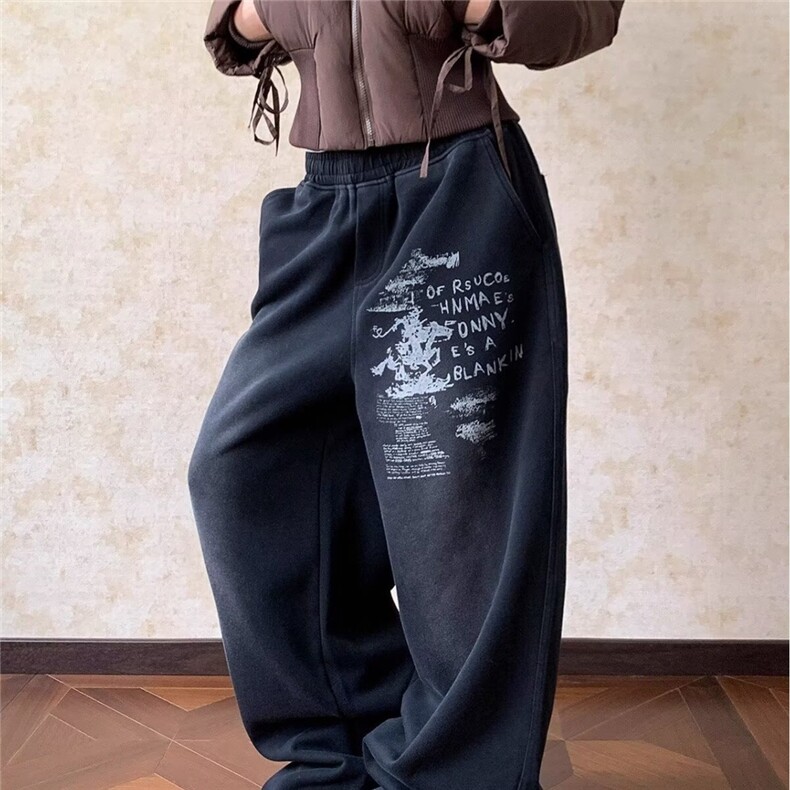 丛林老虎潮hiphop爵士街舞运动裤美式嘻哈直筒阔腿宽松男女卫裤,男装休闲裤,星座506A
