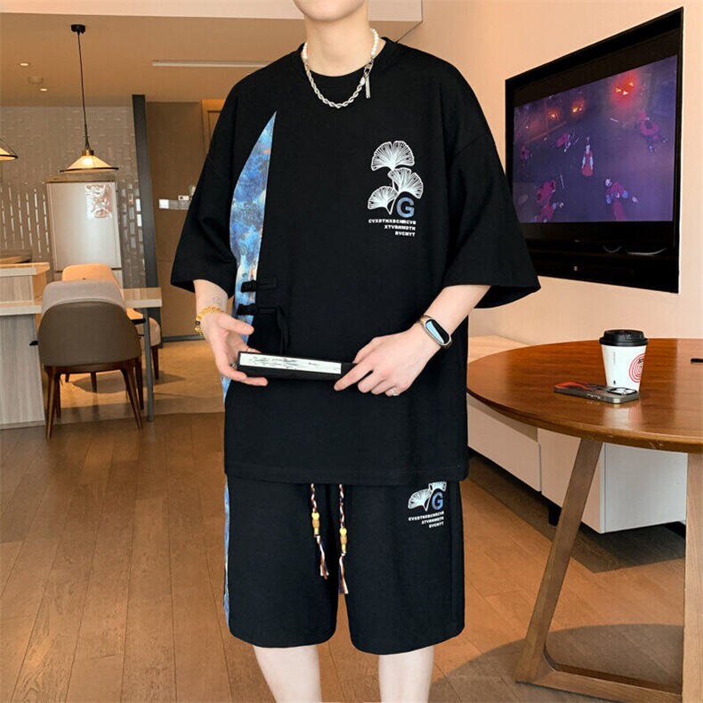 TZ2028-特50套装2025夏季新款短袖套装男青少年学生，男装休闲套装，电商A247