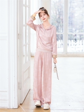 春夏重工气质高级感运动休闲原创设计刺绣新中式复古两件套，女装套装/套裙，梦依杭