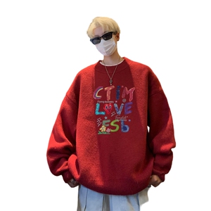 高质量！秋冬季半高领毛衣男加绒加厚线衣男针织衫男MY249-特p38图片