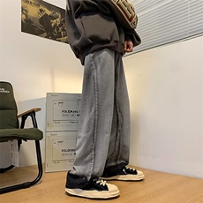 美式复古扎染牛仔裤男vibe高街裤子宽松情侣直筒阔腿裤HN381-P48，男装牛仔裤，星座1008-1