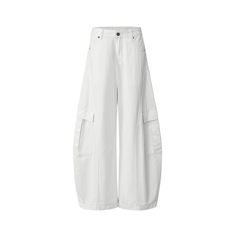 美式复古多口袋工装休闲裤男夏季宽松百搭拖地阔腿裤YD9031-P75,男装工装外套,星座509