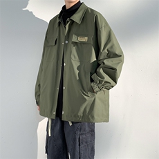 ！815A-MJ7332-68特2025秋季贴标工装上衣外套宽松休闲夹克男，男装夹克，星座815A
