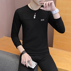 款6610-P35长袖t恤男士打底衫韩版潮流男装秋装春秋休闲卫衣，男装T恤，电商D310（原电商305）