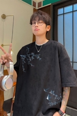 量大优供视频重磅麂皮绒短袖T恤男JPDX208-特P19，男装T恤，电商B367