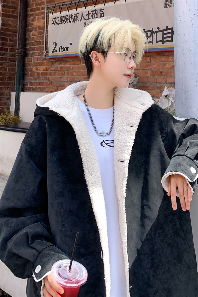 潮牌座山雕棉服冬季男加绒加厚连帽棉衣外套M6021P115控148,男装棉衣,电商A157