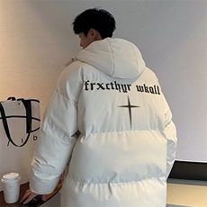 M8801简约流行气质感设计棉服新款连帽保暖外套时尚潮流，男装棉衣，星座308A-1（原309B-1）