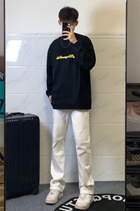 B221 美式ins高街加绒加厚牛仔裤 LK23010-P60 控78 加绒P70 控98图片