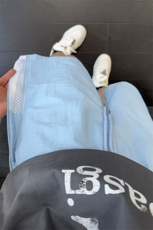 B221美式ins高街暗黑宽松直筒拉链五分裤短裤LK25533-特P28控49，男装休闲裤，电商B221