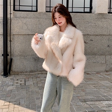 新款-环保狐狸毛皮草毛毛外套现货2C133-8801-P195-K288，女装短外套，2C133