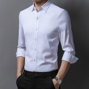 男式服装春秋季新款衬衫男长袖翻领休闲四季可穿衬衣 XY2206-P60图片