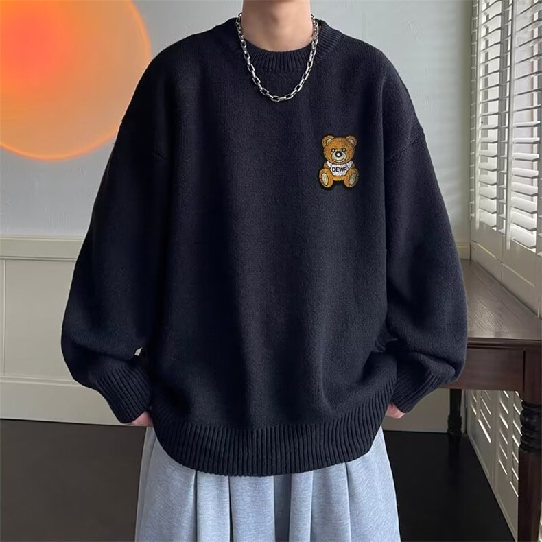 男士冬季宽松休闲圆领打底衫潮流百搭运动毛衣MY0876-P42,男装针织衫/毛衣,星座308B-1