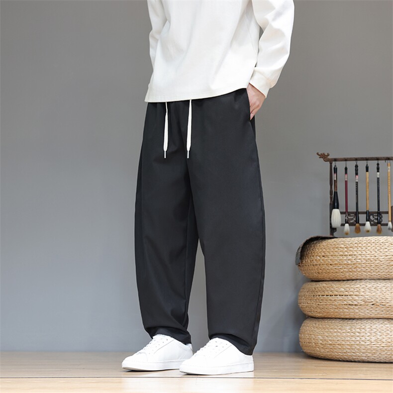 风冬季新款休闲裤男宽松大码日系长裤子XZ221-6-K31-P55,男装休闲裤,星座221-6
