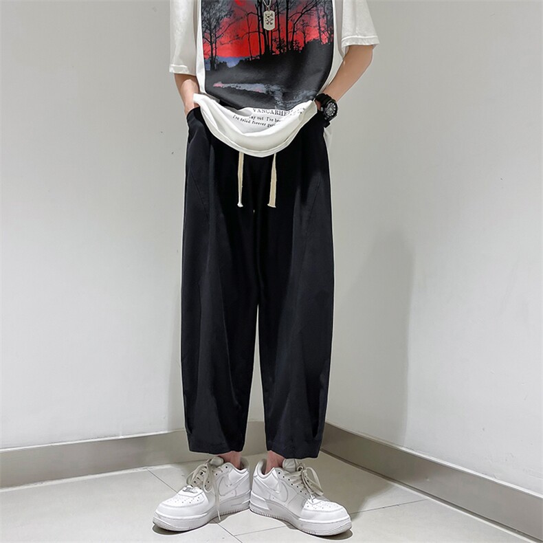 工装裤男夏季薄款宽松直筒阔腿裤潮流男生休闲长裤K02971-P38,男装休闲裤,星座308B-1