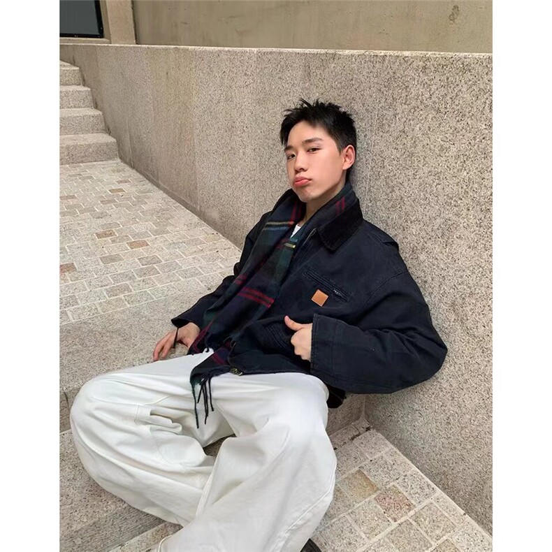 1506-1/GJ660/P126美式复古夹棉加厚牛仔外套男女翻领夹克，男装工装外套，星座1506A