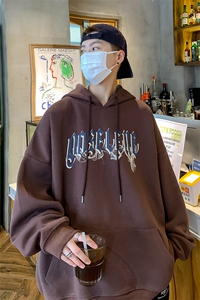 秋装新款水洗复古欧美潮流宽松连帽卫衣 A071-W08-P70图片