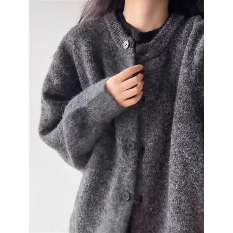 2026春美式复古学院风开衫男女情侣毛衣松弛感针织衫V38-P52网图，男装针织衫/毛衣，电商B245