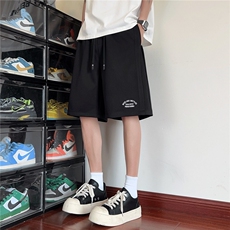 美式oversize透气凉感速干刺绣字母短裤X416B-1-DK3107-特P28控58，男装牛仔裤，星座416B-1