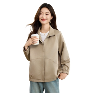 2025年春秋金咖色外套女图片
