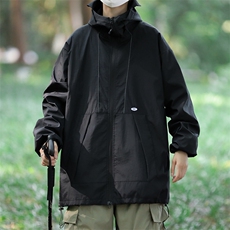 日系潮流户外登山服户外连帽冲锋衣外套宽松连帽夹克W7816-P58，男装夹克，星座512-4