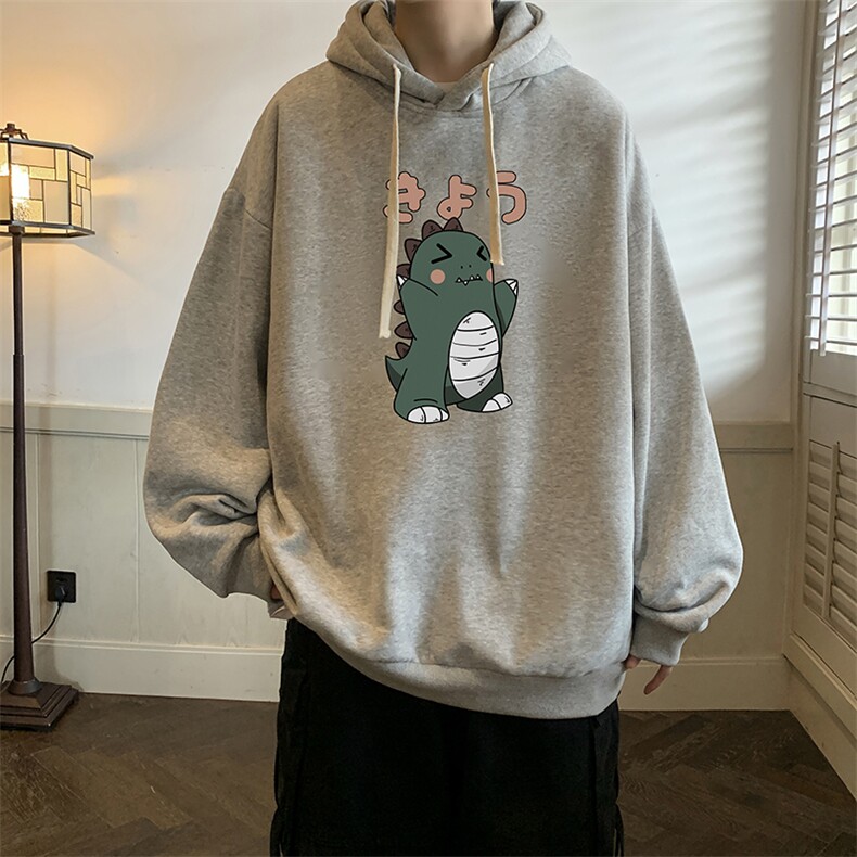 纯棉连帽卫衣男大码运动帽衫宽松薄WY2037-P35 加绒款-P40图片