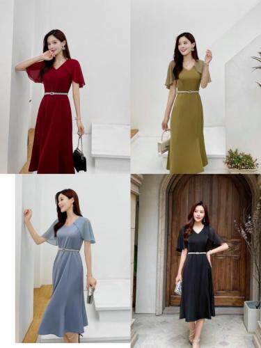 夏季新款连衣裙，女装连衣裙，金姿丹