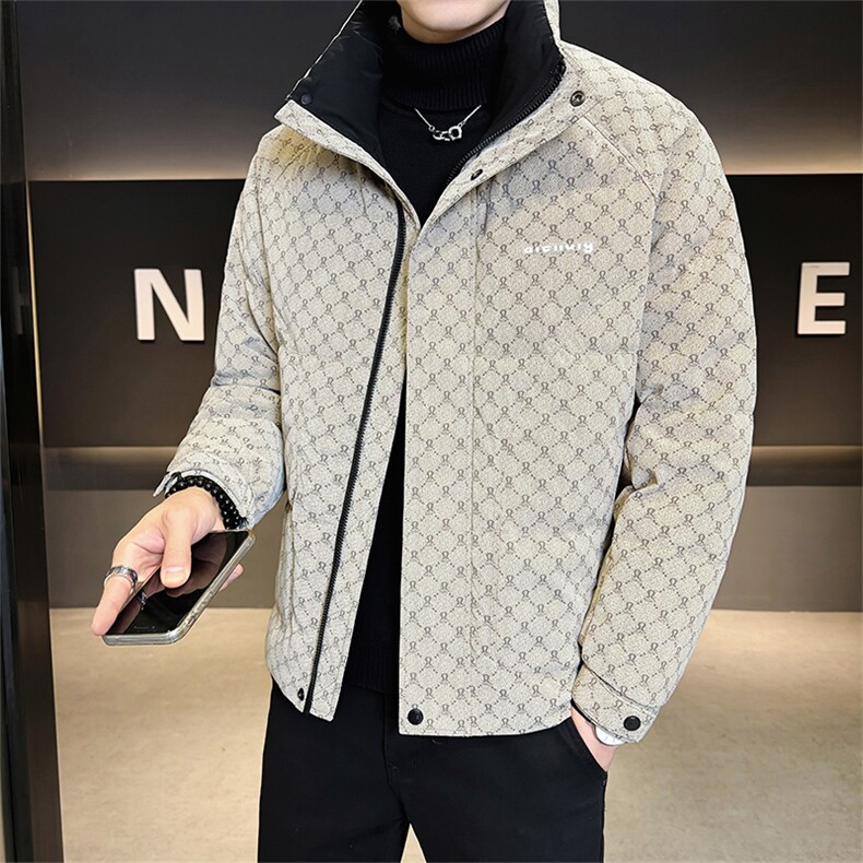 标50绒店主风2025新款男士印花立领羽绒服9819-P215(控券后298),男装羽绒服,电商B338