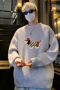 高质量！秋冬季半高领毛衣男士加绒加厚线衣针织衫男DMY550-特P38图片