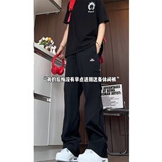 A24-P29夏季冰丝休闲裤男宽松直筒速干裤，男装休闲裤，电商B369（原A024）