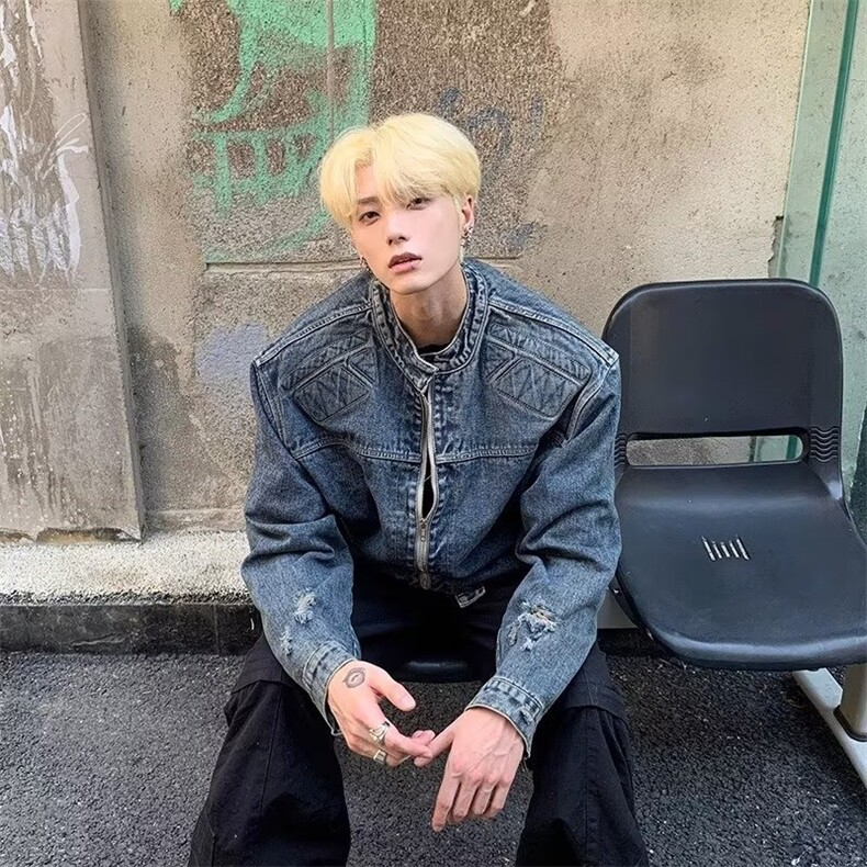 现货JY199-P75美式复古做旧水洗宽松牛仔外套男网图,男装工装外套,星座1501-3