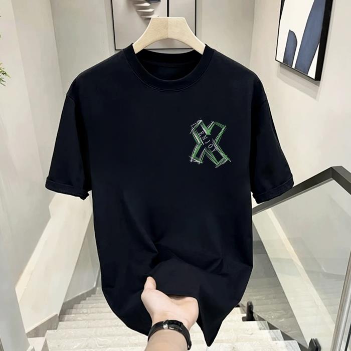 1506-1/TX9471/P33新款纯棉宽松印牌半袖夏季圆领男女上衣美式高,男装T恤,星座1506-1
