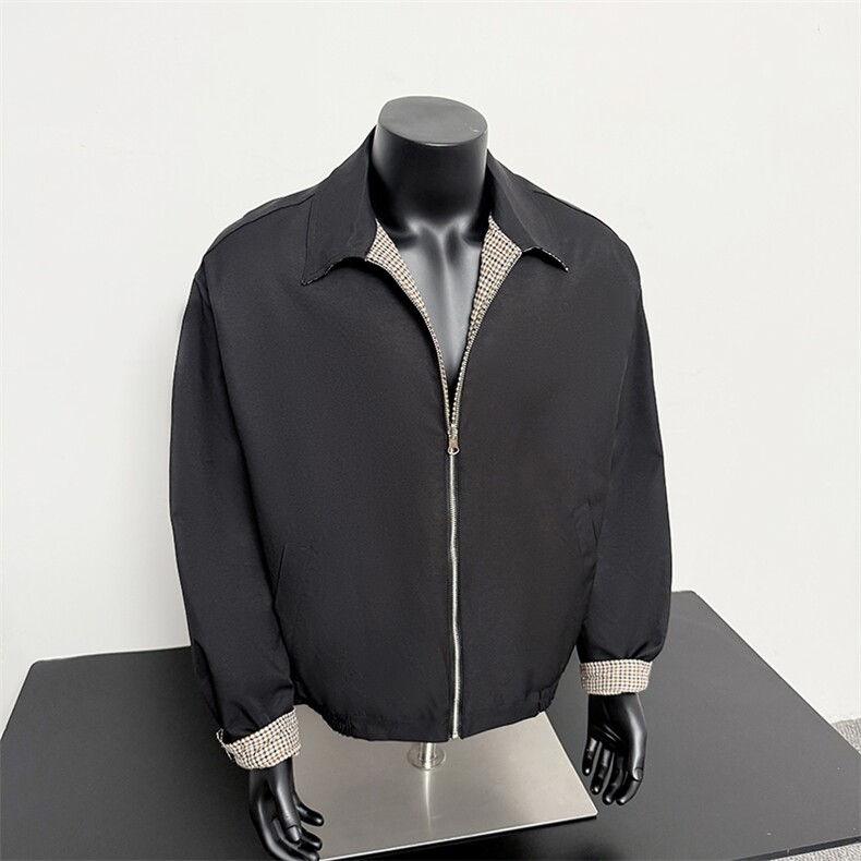 假模-廓形老钱风外套时尚短款夹克男9110-P78，男装夹克，电商B380（原B361）