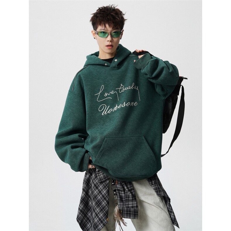 面底同色重磅砂洗做旧绳绣连帽卫衣JF808-特P68控118加绒P73控128,男装卫衣,电商A422-1