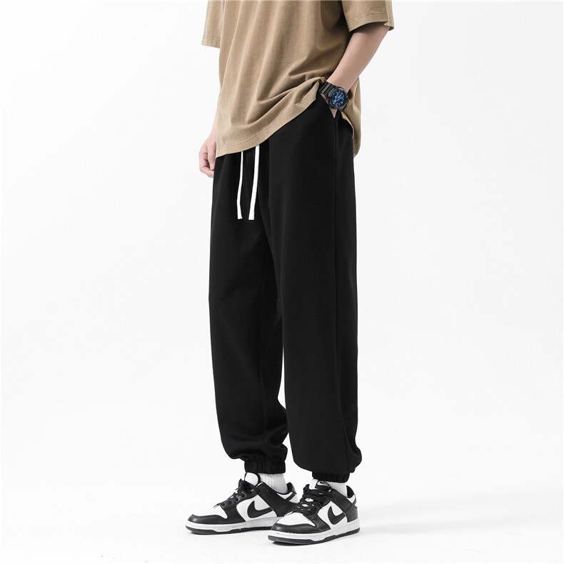 深度库存得物直播秋冬高克重卫裤宽松束脚休闲裤子运动裤WK62-P40，男装休闲裤，电商A099