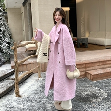 新款长款毛呢外套(含70羊毛)高克重2C272-C76-P250-K378，女装毛呢外套，2C272