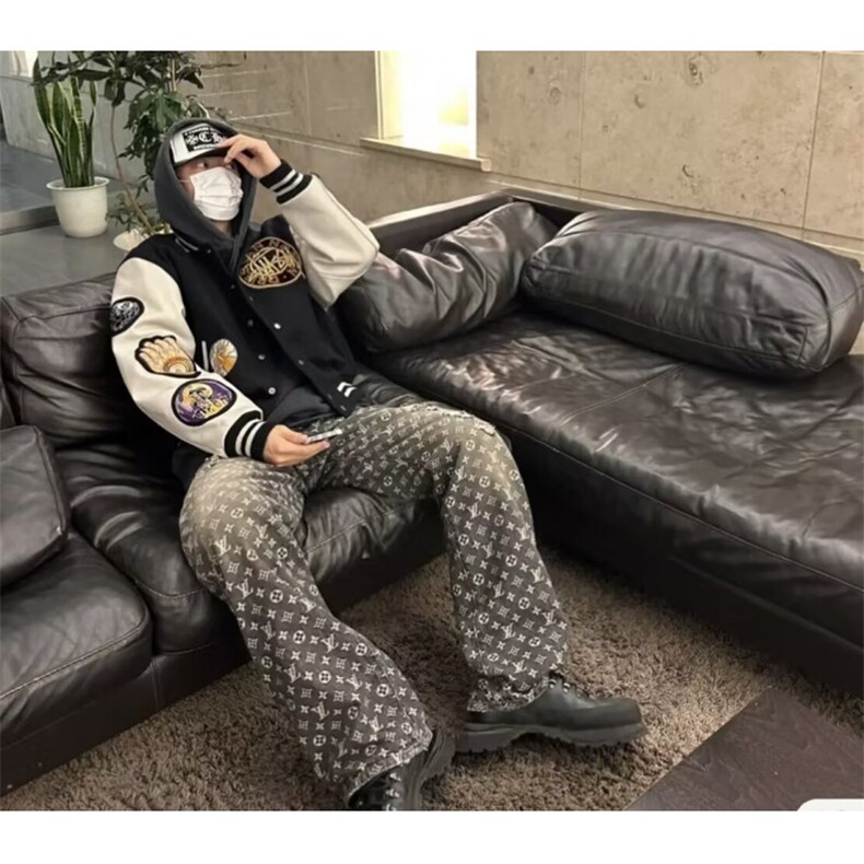 W10403-P73网图现货美式嘻哈黑八徽章印花棒球服复闲夹克外套,男装夹克,星座1608