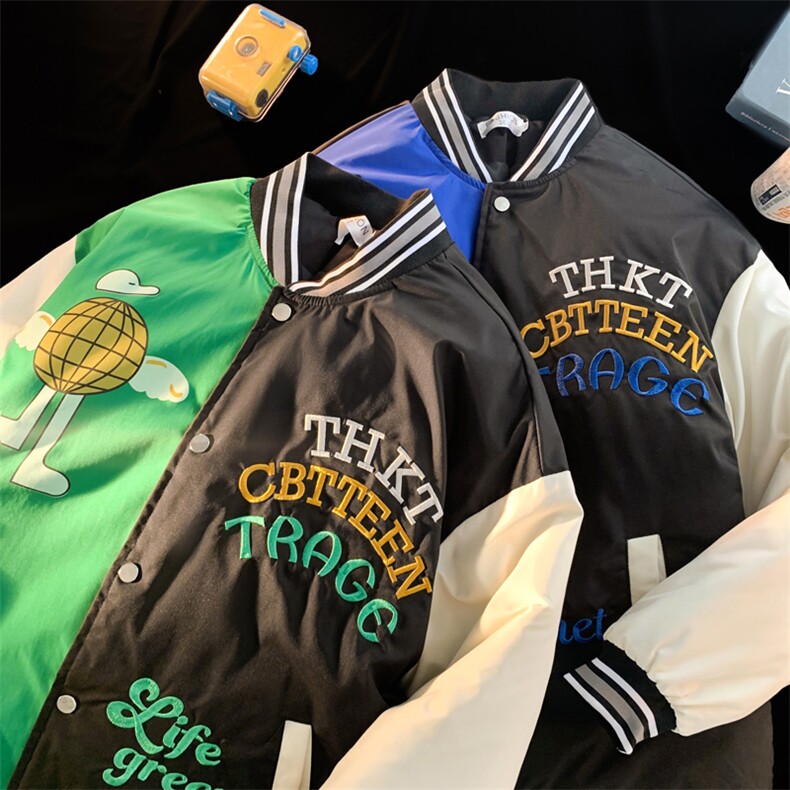 面料升级2023情侣棒球服夹克棉衣男棉服女棉袄外套3313-P90控138图片