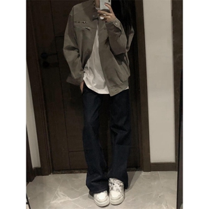 1506-1/J25961/P70外套男春秋冬季高级感痞帅宽松休闲金属设计图片