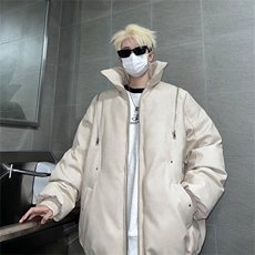 皮棉服冬季宽松港风棉衣立领冬装棉袄外套男MY2413-特100控168，男装棉衣，电商B370
