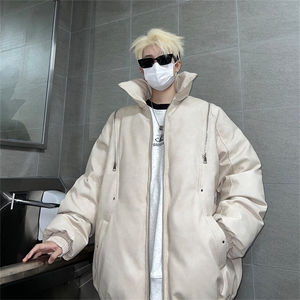 皮棉服冬季宽松港风棉衣立领冬装棉袄外套男MY2413-特100控168图片