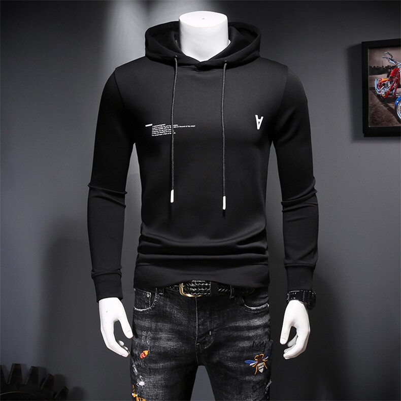 1040秋季新款潮男个性连帽休闲长袖套头卫衣,男装卫衣,钱塘2010-1
