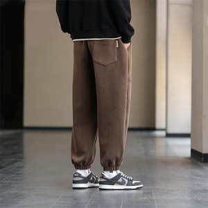 主推M-8XL 秋季新款大码束脚潮流休闲卫裤 109-K609-P40图片